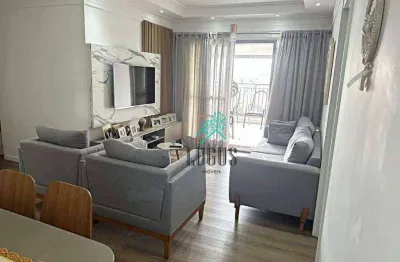 Apartamento impecável com ótima disposição 108m², composto por 3 dormitórios sendo 3 suítes, à venda por r$ 1.220.000 - vila gilda, santo andré/sp