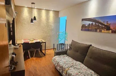 Apartamento com ótima disposição com 56m², 2 dormitórios grandes com armários, à venda por r$ 276.000 - assunção, sbc/sp