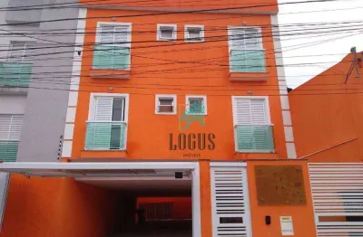 Cobertura de 98m² bem distribuído, 2 dormitórios sendo 1 suíte, à venda por r$ 380.000 - jardim guarará, santo andré/sp