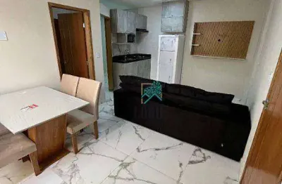Apartamento impecável porteira fechada, com 35m², 2 dormitórios com armários, à venda por r$ 235.000 - vila tibiriçá, santo andré/sp