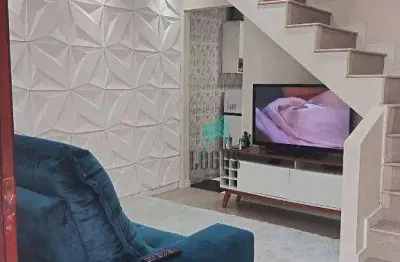 Sobrado reformado ótima disposição com 50m² composto por 2 dormitórios, à venda por r$ 320.000 - vila joão ramalho, santo andré/sp