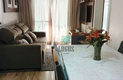 Apartamento impecável com ótima disposição 60m² composto por 2 dormitórios sendo 1 suíte, à venda por r$ 318.000 - vila jerusalém, sbc/sp