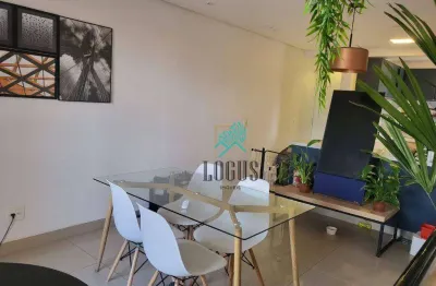 Apartamento 60 m² – 1 dormitório | varanda | 1º andar | dupla segurança | semi mobiliado