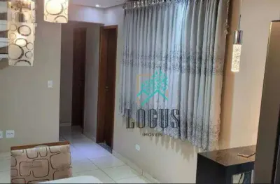 Cobertura com 2 dormitórios à venda, 84 m² por r$ 455.000,00 - vila humaitá - santo andré/sp