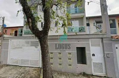 Cobertura com ótima disposição de 108m² bem distribuído, 2 quartos a venda por r$ 450.000 - pq. novo oratório, santo andré/sp