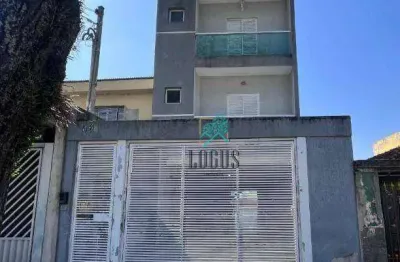 Cobertura de 121m² (60,5m² + 60,5m²) bem distribuído, 3 dormitórios sendo 1 suíte, à venda por R$ 560.000 - Vila Pires, Santo André/SP