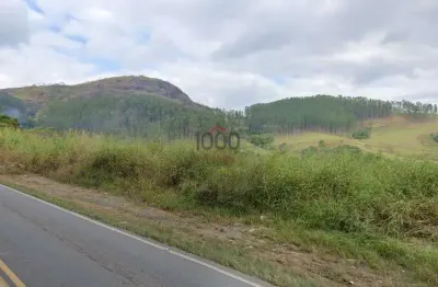 Terreno em aclive com vista panorâmica na estrada união indústria, joazal usina 4
