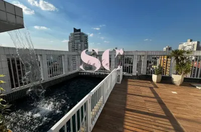 Cobertura triplex 380 m² de sofisticação, vista livre e piscina na ponta da praia – santos/sp