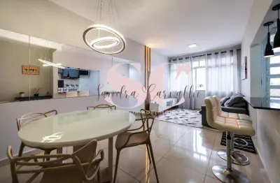 Apartamento 2 Dormitórios, Mobiliado para Locação no Boqueirão, Santos/SP