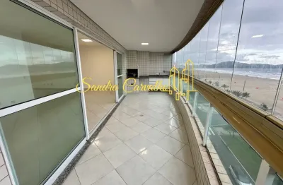 Apartamento para locação, Alto padrão frente mar em Praia Grande.