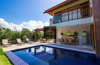 Casa maravilhosa mobiliada em alto estilo em condomínio na praia do forte