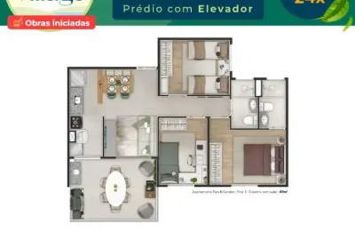 Apartamento com 3 quartos à venda na Avenida Doutor Odair Pacheco Pedroso, Vila Monte Serrat, Cotia
