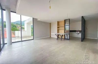 Cobertura à venda, 207 m² por r$ 1.757.000,00 - agriões - teresópolis/rj