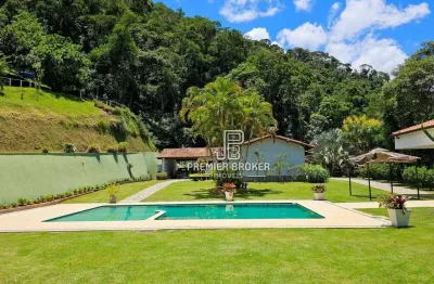Casa à venda, 550 m² por r$ 2.400.000,00 - três córregos - teresópolis/rj
