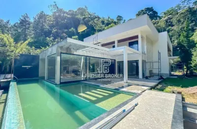Casa com 5 dormitórios à venda, 400 m² por r$ 5.000.000,00 - comary - teresópolis/rj
