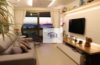 Apartamento de 3 suítes com fina decoração e vista cinematográfica