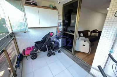 Apartamento de 3 quartos com vaga e varanda com cortina de vidro no jardim icaraí