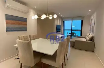 Apartamento com fino acabamento de 4 quartos e 2 vagas na praia de piratininga