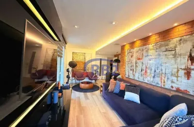 Cobertura linear com fino acabamento, 210 m2 e 3 vagas na escritura por r$1.750.000,00