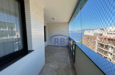 Apartamento decorado por arquiteto, de 3 quartos com planta original  de 4 quartos e 3 vagas de garagem na quadra da praia de icaraí , r$8.000,00