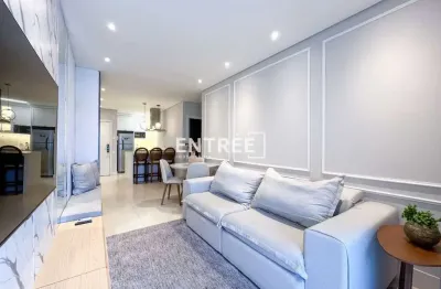 Apartamento mobiliado 2 quartos (sendo 1 suíte) e 1 vaga - centro