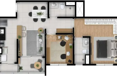 Apartamento com 2 quartos à venda na rua lauro vannucci, 100, fazenda santa cândida, campinas, 61 m2 por r$ 600.000