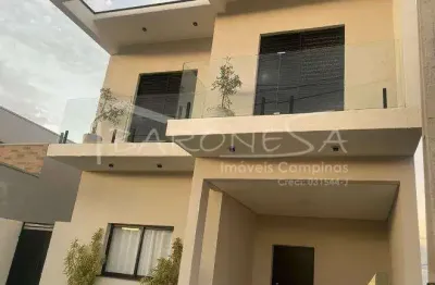 Casa em condomínio fechado com 3 quartos à venda na avenida luiz greco, 500, vila monte alegre, paulínia, 140 m2 por r$ 1.250.000
