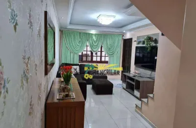 Sobrado com 3 dormitórios à venda, 204 m² por r$ 850.000,00 - vila padre anchieta - diadema/sp