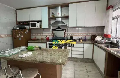 Excelente sobrado com 2 dormitórios e 1 escritório com banheiroe à venda, 177 m² - por r$ 690.000 - vila são josé - diadema/sp