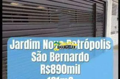 Sobrado com 3 dormitórios à venda, 181 m² por r$ 890.000 - jardim nova petrópolis - são bernardo do campo/sp
