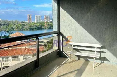 Apartamento com 1 dormitório, 69 m² - venda por r$ 800.000,00 ou aluguel por r$ 6.376,78/mês - alfa barra - rio de janeiro/rj