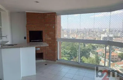 Apartamento com 3 suítes e 3 vagas com terraço gourmetà venda, 180 m² por r$ 2.100.000 -