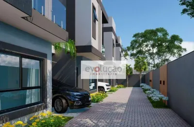 Lindo sobrado novo em condominio no boqueirão - moderno