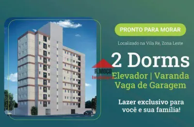 Apartamento com 2 dormitórios à venda, 38 m² por r$ 249.000,00 - vila ré - são paulo/sp