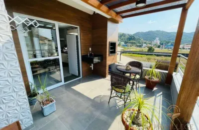 Apartamento duplex com 2 dormitórios à venda, 110 m² por r$ 750.000,00 - praia de palmas - governador celso ramos/sc