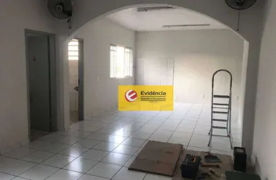 Salão para alugar, 90 m² por r$ 2.800,00/mês - vila alzira - santo andré/sp