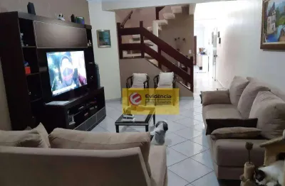 Sobrado à venda, 252 m² por r$ 650.000,00 - parque gerassi - santo andré/sp