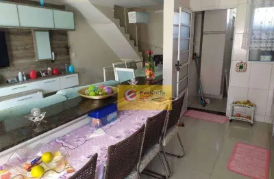Sobrado à venda, 133 m² por r$ 619.000,00 - jardim cambuí - santo andré/sp