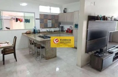 Sobrado à venda, 240 m² por r$ 850.000,00 - vila alzira - santo andré/sp