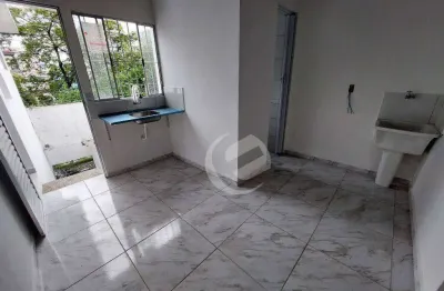 Kitnet com 1 dormitório para alugar, 25 m² por r$ 1.150,00/mês - jardim bom pastor - santo andré/sp