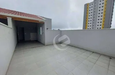 Cobertura à venda, 92 m² por r$ 495.000,00 - vila pires - santo andré/sp