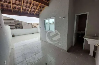 Cobertura à venda, 80 m² por r$ 450.000,00 - vila pires - santo andré/sp