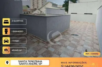 Cobertura à venda, 90 m² por r$ 419.999,99 - santa teresinha - santo andré/sp