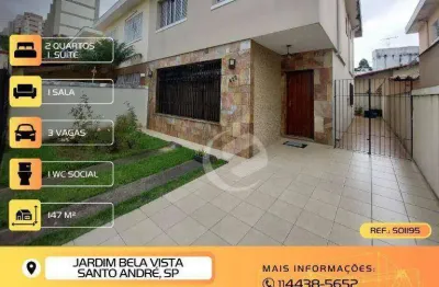 Sobrado com 3 dormitórios à venda, 147 m² por r$ 949.999,99 - jardim bela vista - santo andré/sp