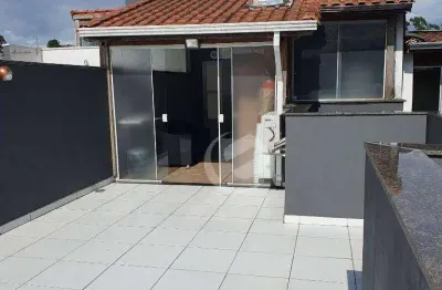 Cobertura à venda, 90 m² por r$ 370.000,00 - vila tibiriçá - santo andré/sp