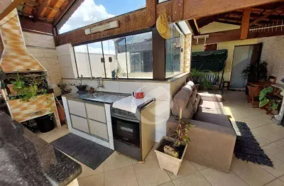 Cobertura com 3 dormitórios à venda, 132 m² por r$ 490.000,00 - vila helena - santo andré/sp