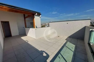 Cobertura com 2 dormitórios à venda, 86 m² por r$ 430.000,00 - vila scarpelli - santo andré/sp