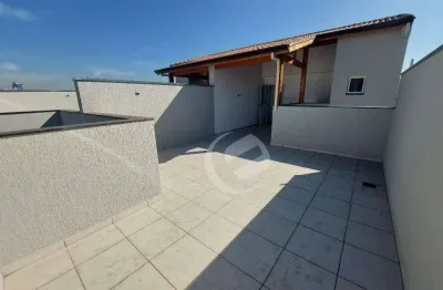 Cobertura com 2 dormitórios à venda, 82 m² por r$ 420.000,00 - vila scarpelli - santo andré/sp