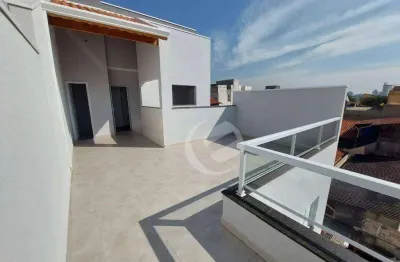 Cobertura com 2 dormitórios à venda, 88 m² por r$ 450.000,00 - vila scarpelli - santo andré/sp