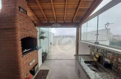 Cobertura com 2 dormitórios à venda, 96 m² por r$ 470.000,00 - jardim paraíso - santo andré/sp
